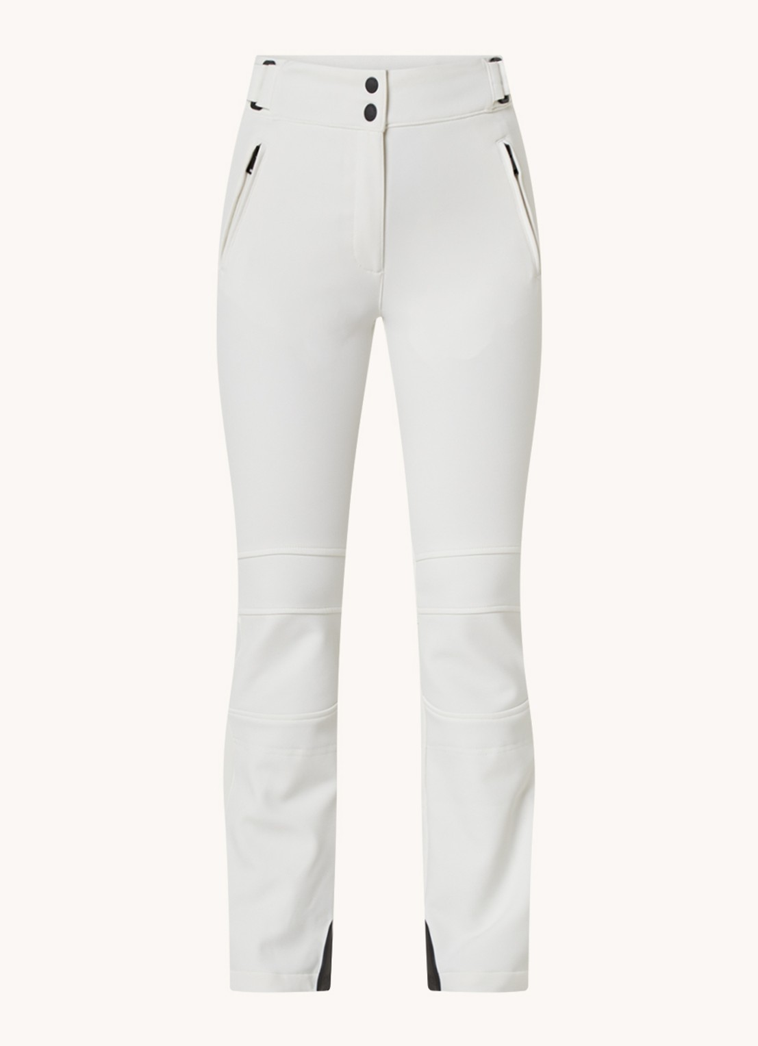 Airforce Sundance Mountain high waist flared skibroek met ritszakken - voorkant 2 wit