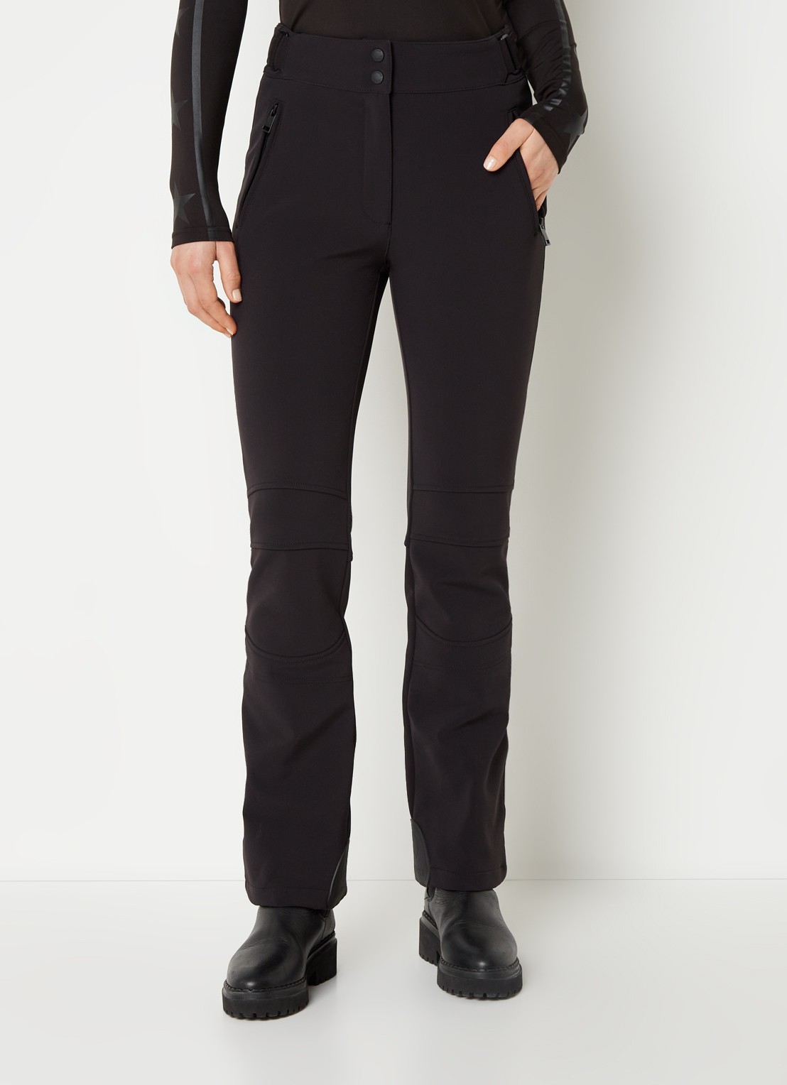 Airforce Sundance Mountain high waist flared skibroek met ritszakken - detail 4 zwart