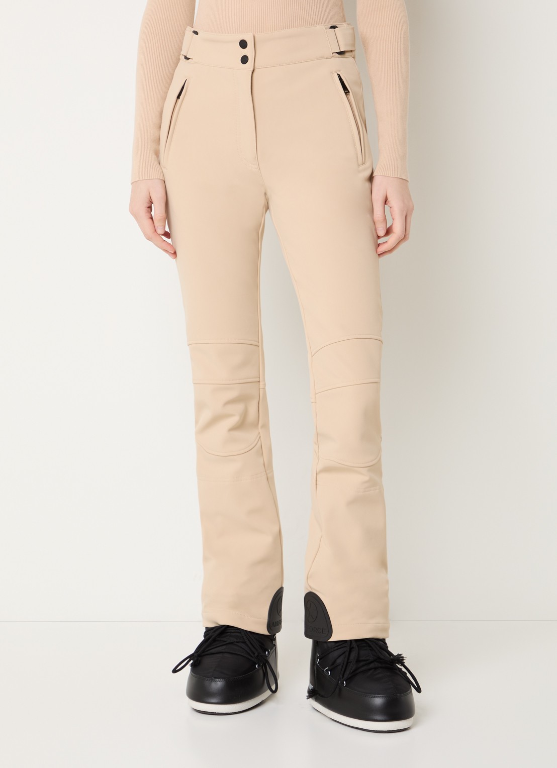 Airforce Sundance Mountain high waist flared skibroek met ritszakken - detail 2 beige
