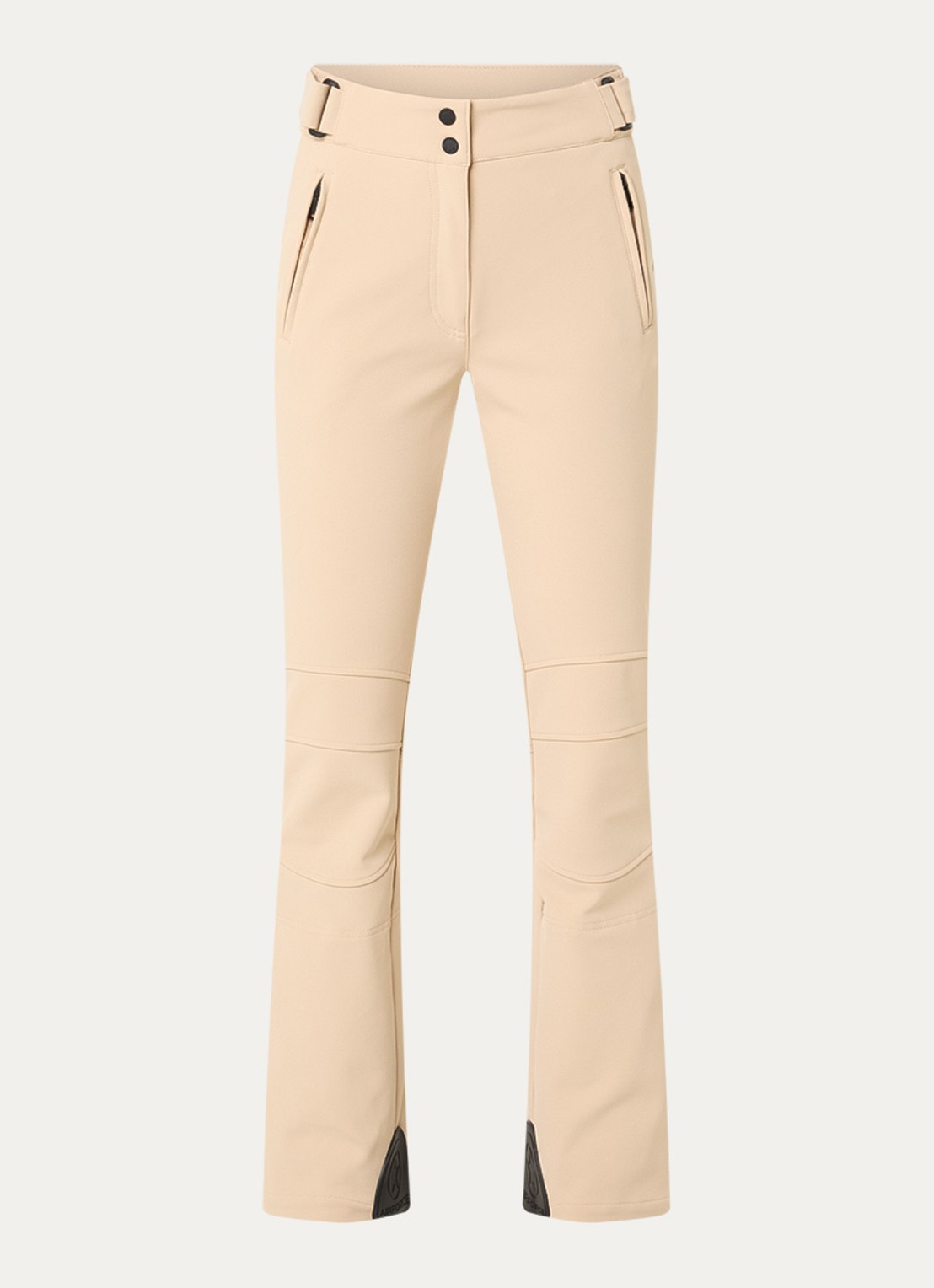 Airforce Sundance Mountain high waist flared skibroek met ritszakken - voorkant 6 beige