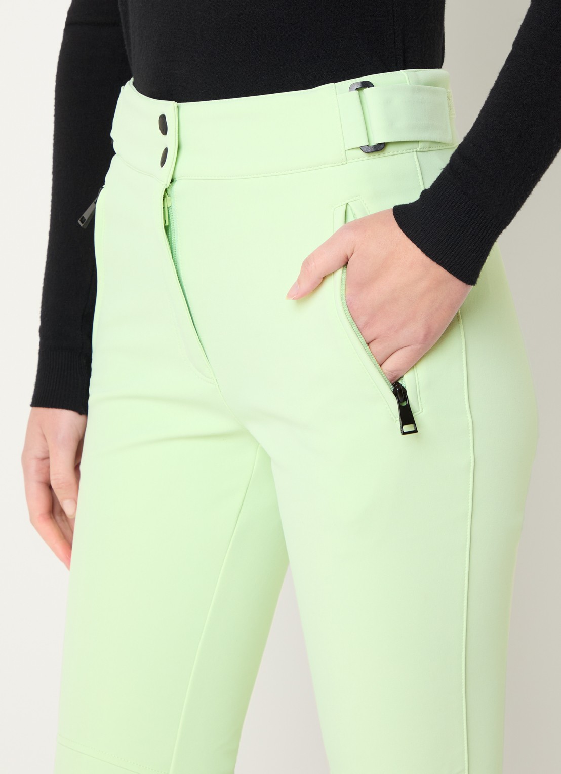 Airforce Sundance Mountain high waist flared skibroek met ritszakken - detail 5 lindegroen