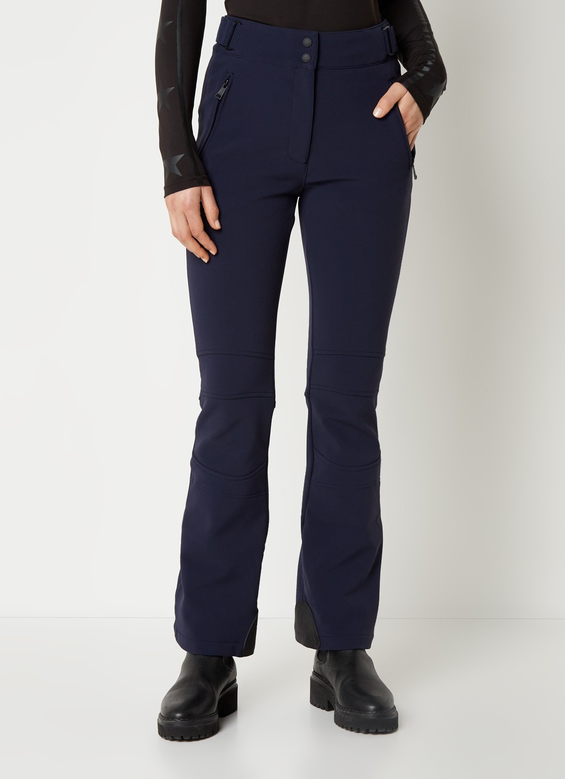 Airforce Sundance Mountain high waist flared skibroek met ritszakken - detail 2 indigo