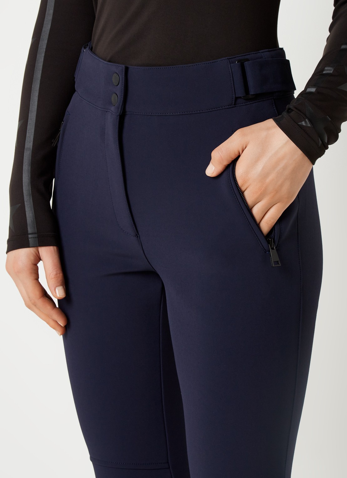 Airforce Sundance Mountain high waist flared skibroek met ritszakken - detail 5 indigo