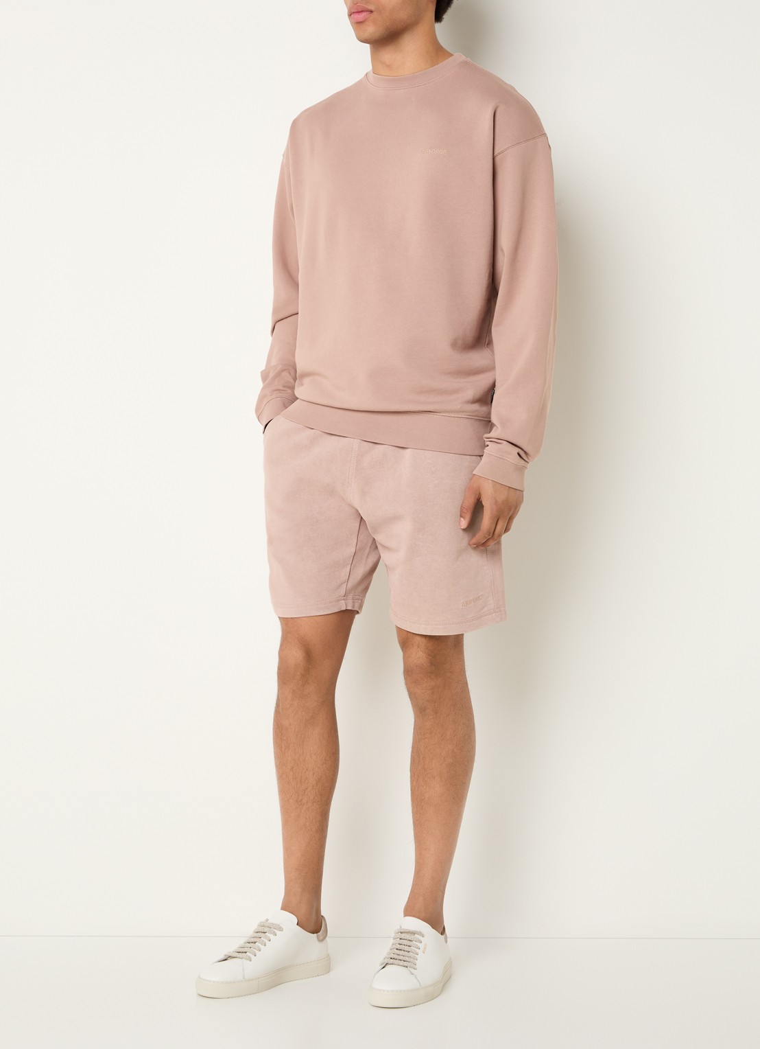 Airforce Sweater met logo- en backprint - voorkant 4 oudroze