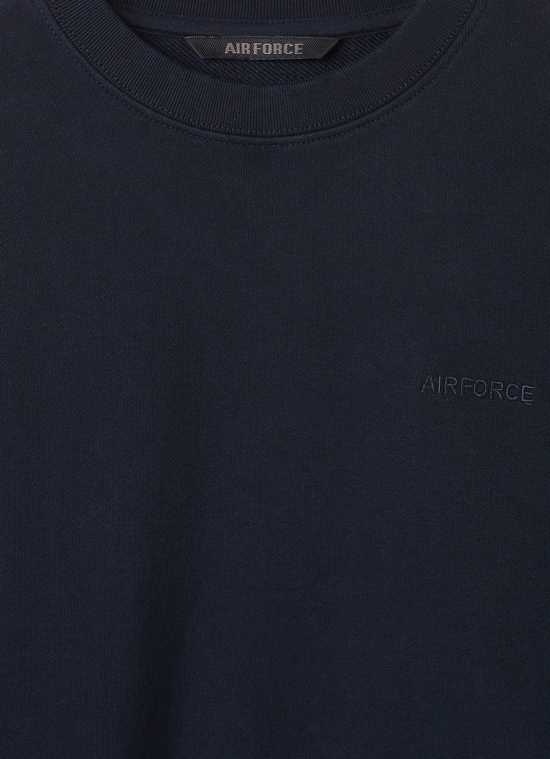 Airforce Sweater met logo- en backprint - detail 3 donkerblauw