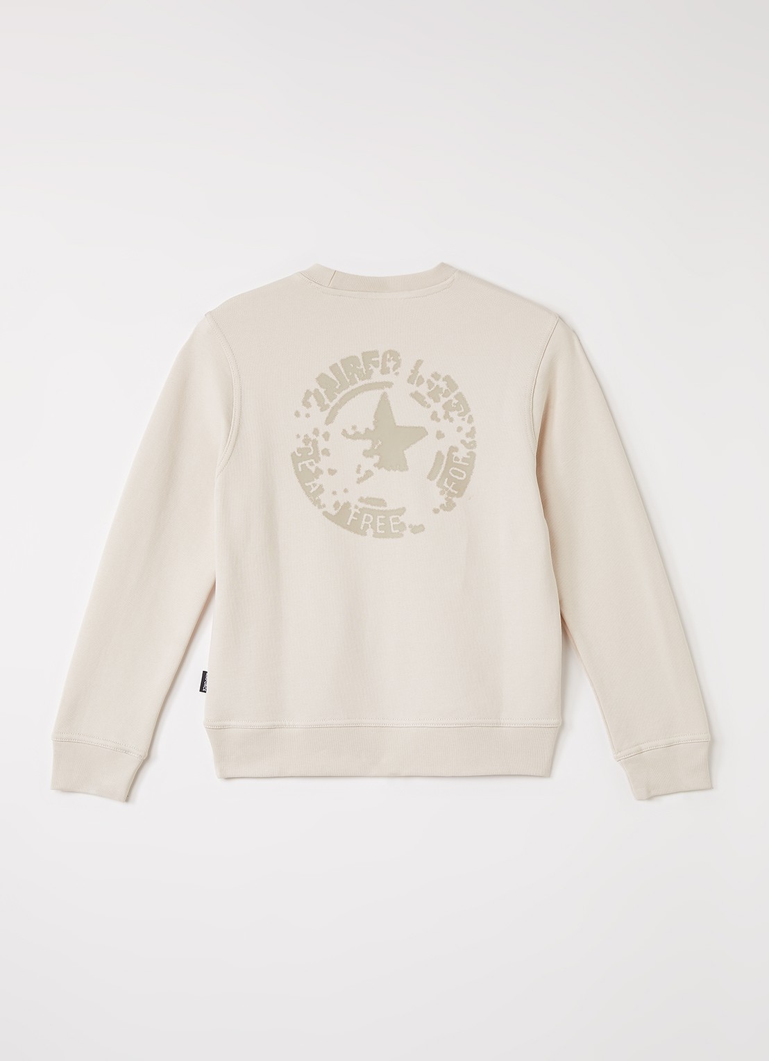 Airforce Sweater met logo- en backprint - voorkant 2 blauw