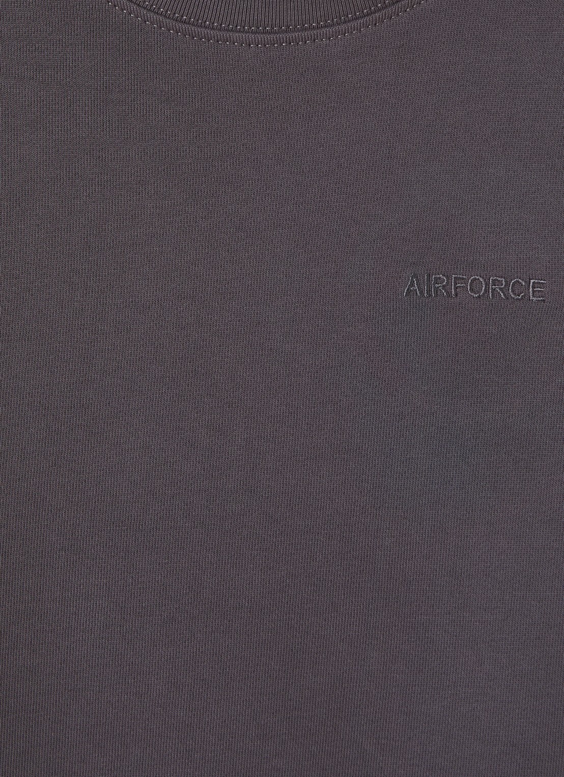 Airforce Sweater met logo- en backprint - detail donkergrijs