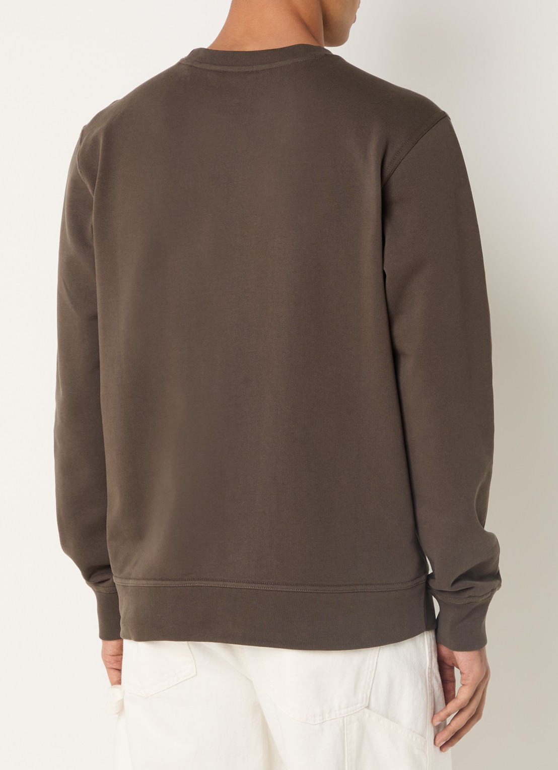 Airforce Sweater met logo - achterkant 4 lichtbruin