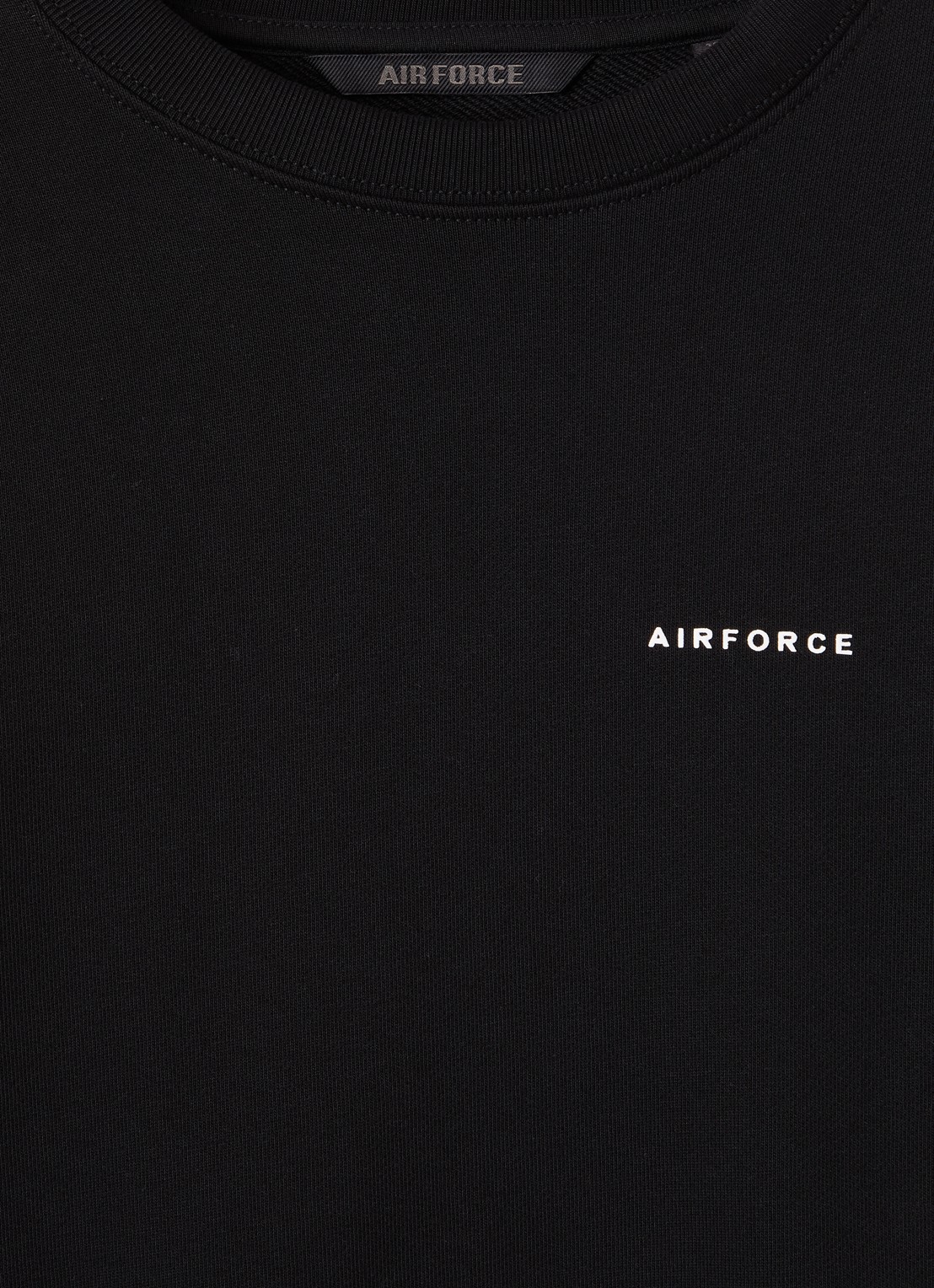 Airforce Sweater met logo - detail 3 zwart