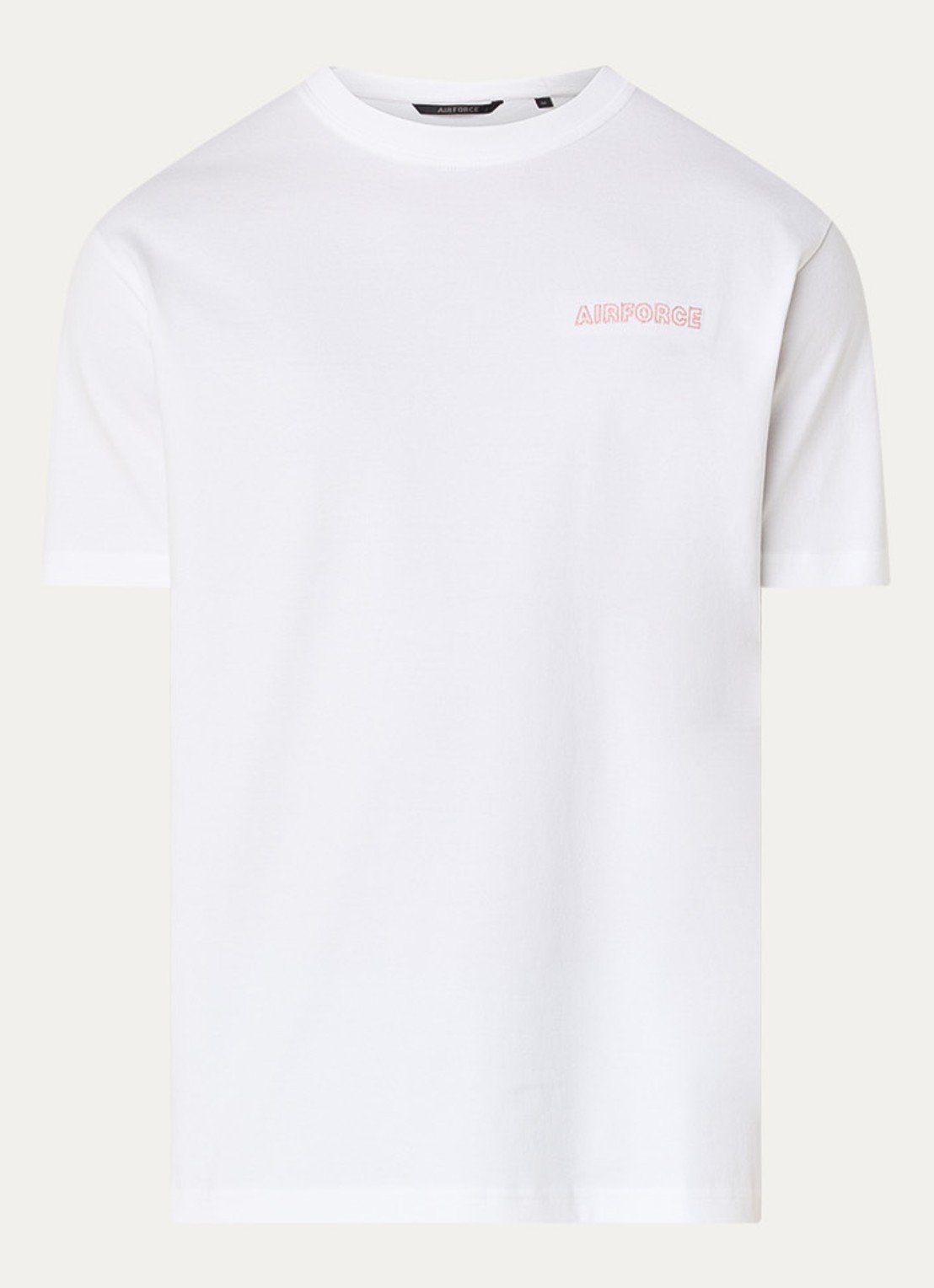 Airforce T-shirt met borduring - voorkant 2 wit