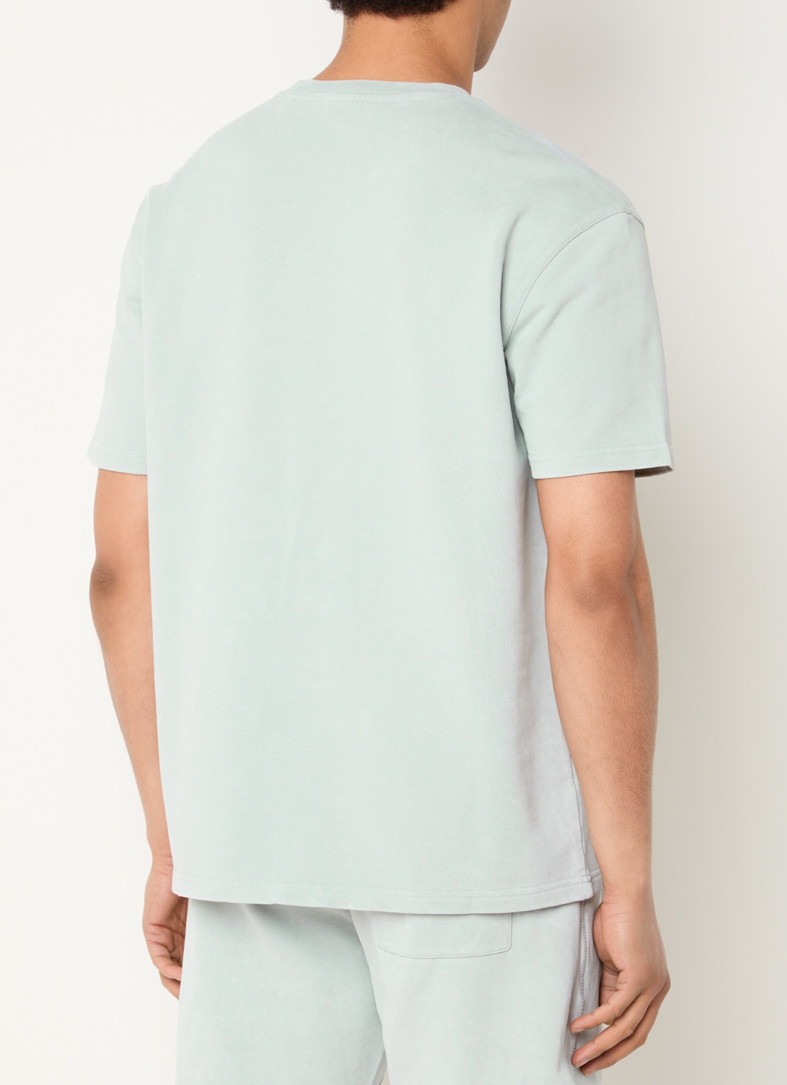 Airforce T-shirt met logo en ronde hals - achterkant 2 mint
