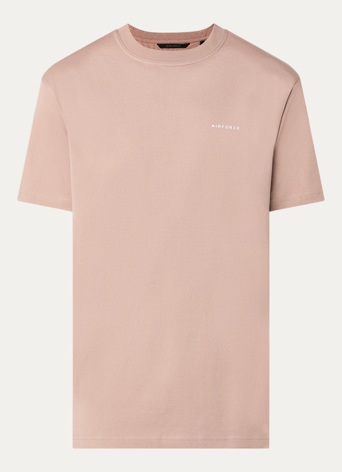 Airforce T-shirt met logo - voorkant lichtbruin