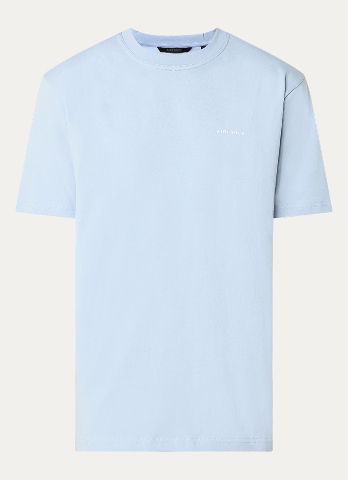 Airforce T-shirt met logo - voorkant 3 lichtblauw