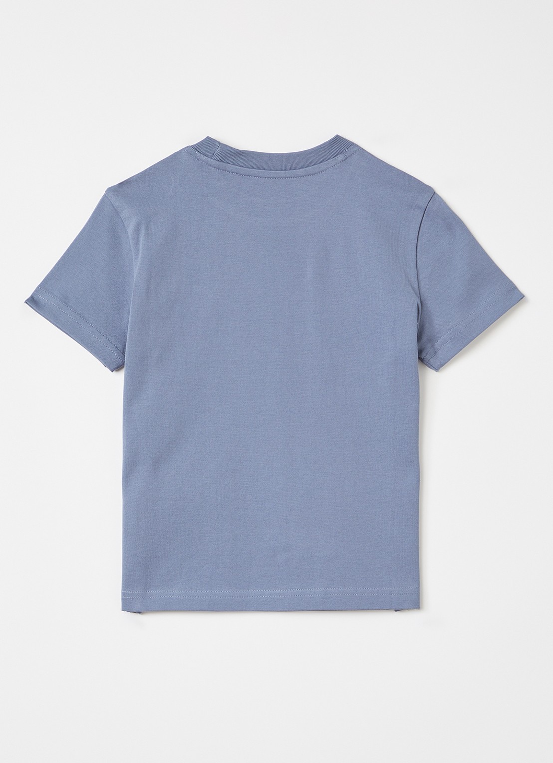 Airforce T-shirt met logo - voorkant 2 staalblauw