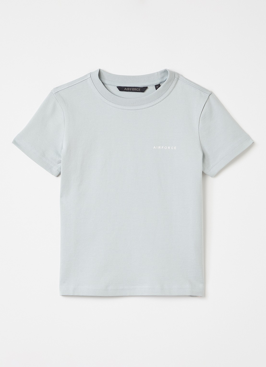 Airforce T-shirt met logo - voorkant lichtgrijs