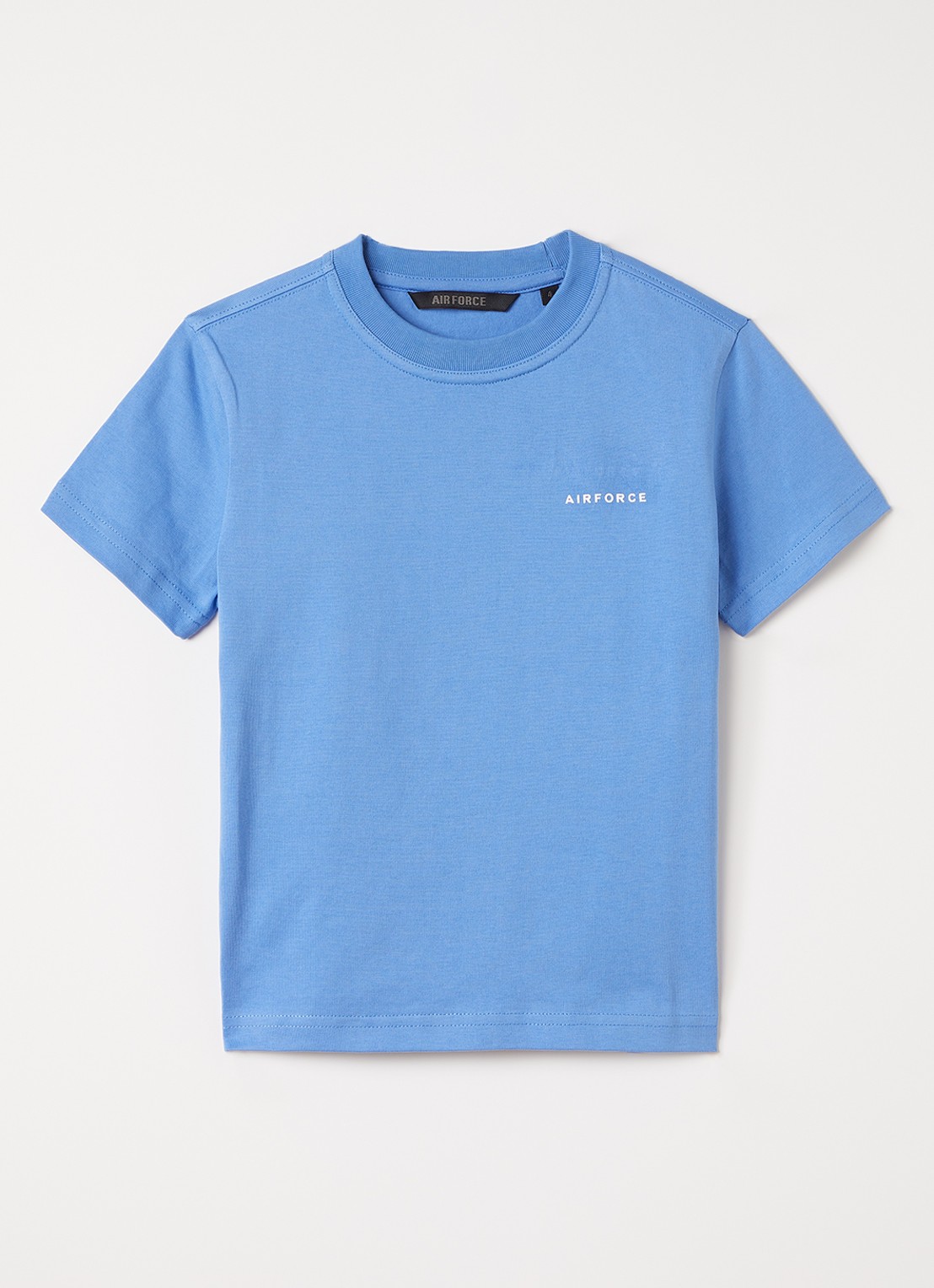 Airforce T-shirt met logo - voorkant blauw