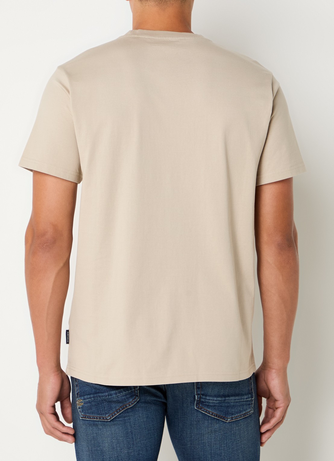 Airforce T-shirt van  katoen met logo - achterkant 3 beige