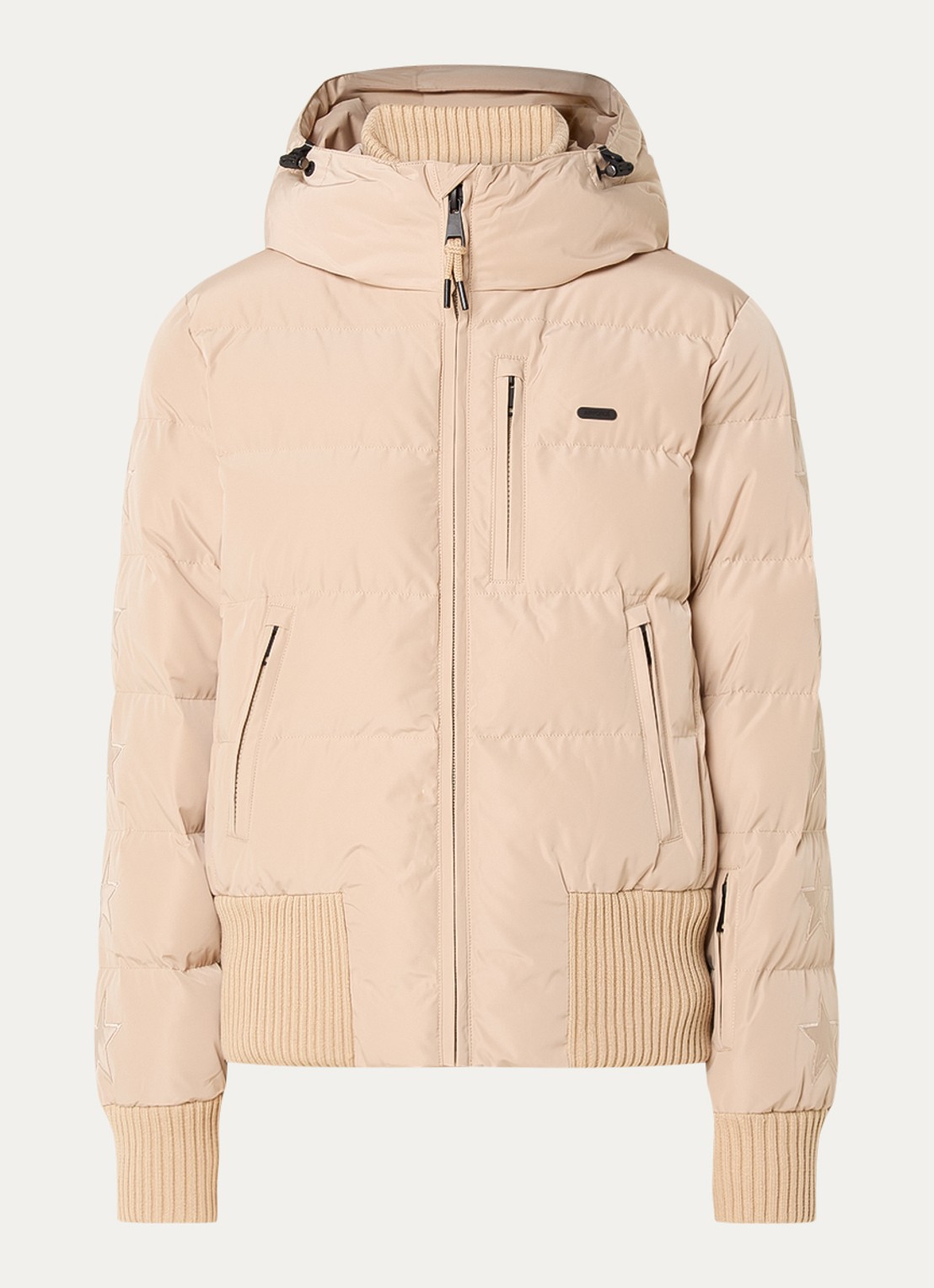 Airforce Taos ski-jas met ritszakken en capuchon - voorkant 5 beige
