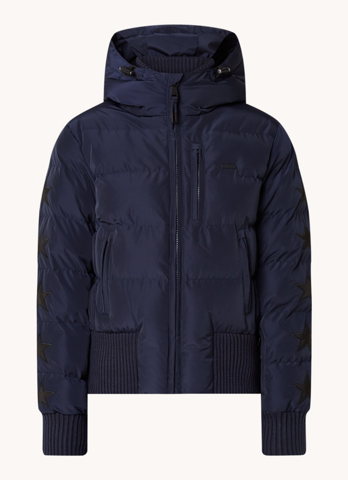 Airforce Taos ski-jas met ritszakken en capuchon - voorkant 5 indigo