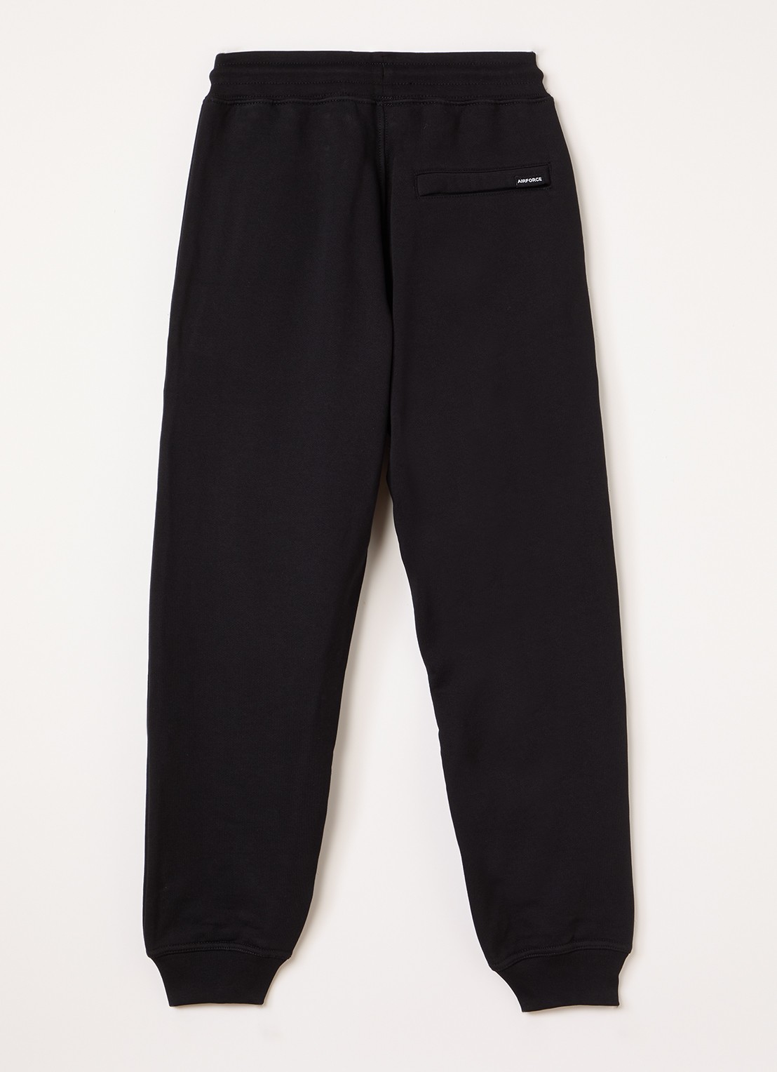 Airforce Tapered fit joggingbroek met ritszakken - voorkant 3 zwart