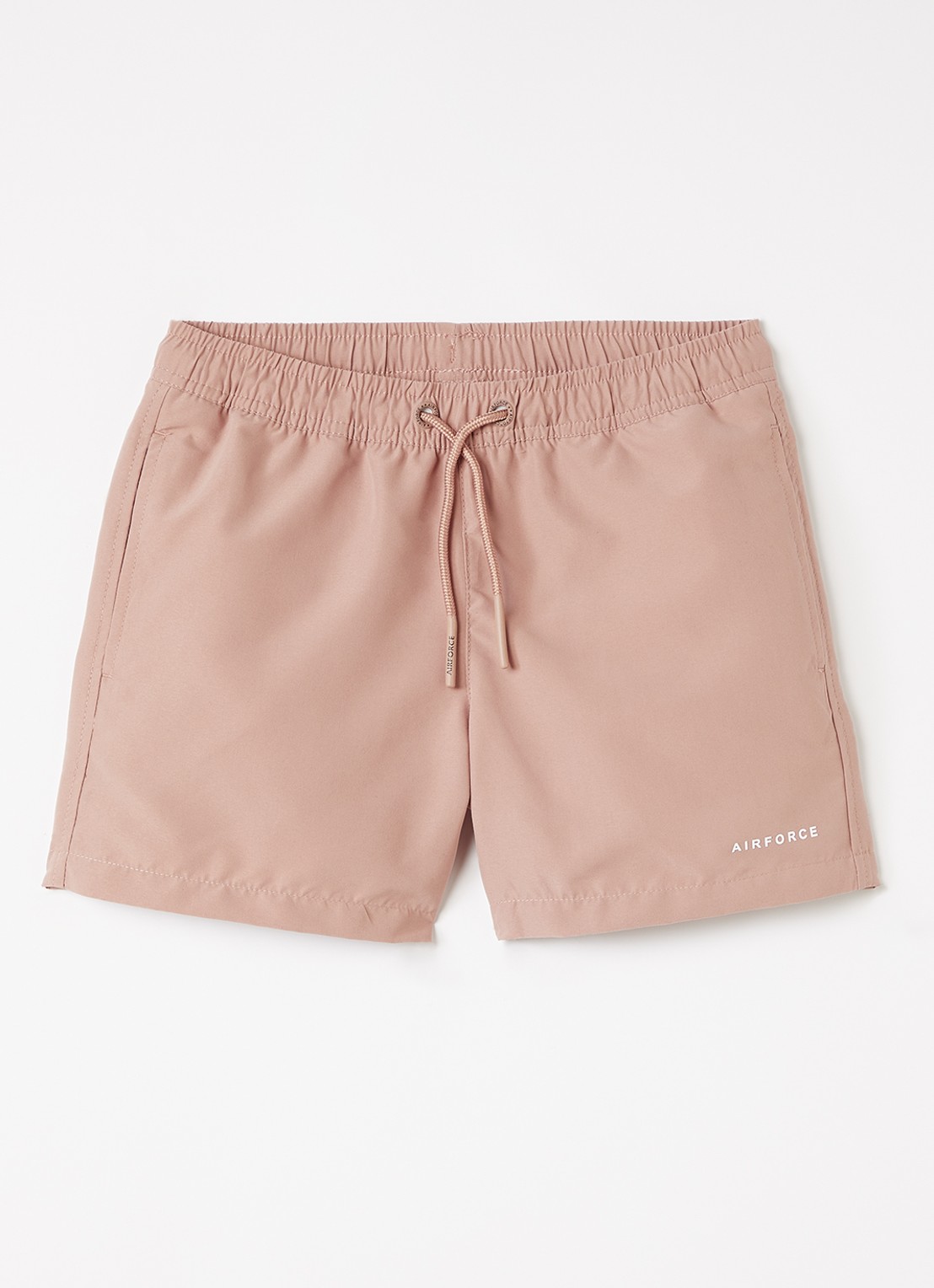Airforce Zwemshorts met logo - voorkant taupe