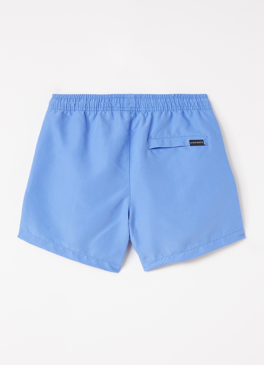 Airforce Zwemshorts met logo - voorkant 2 lichtblauw
