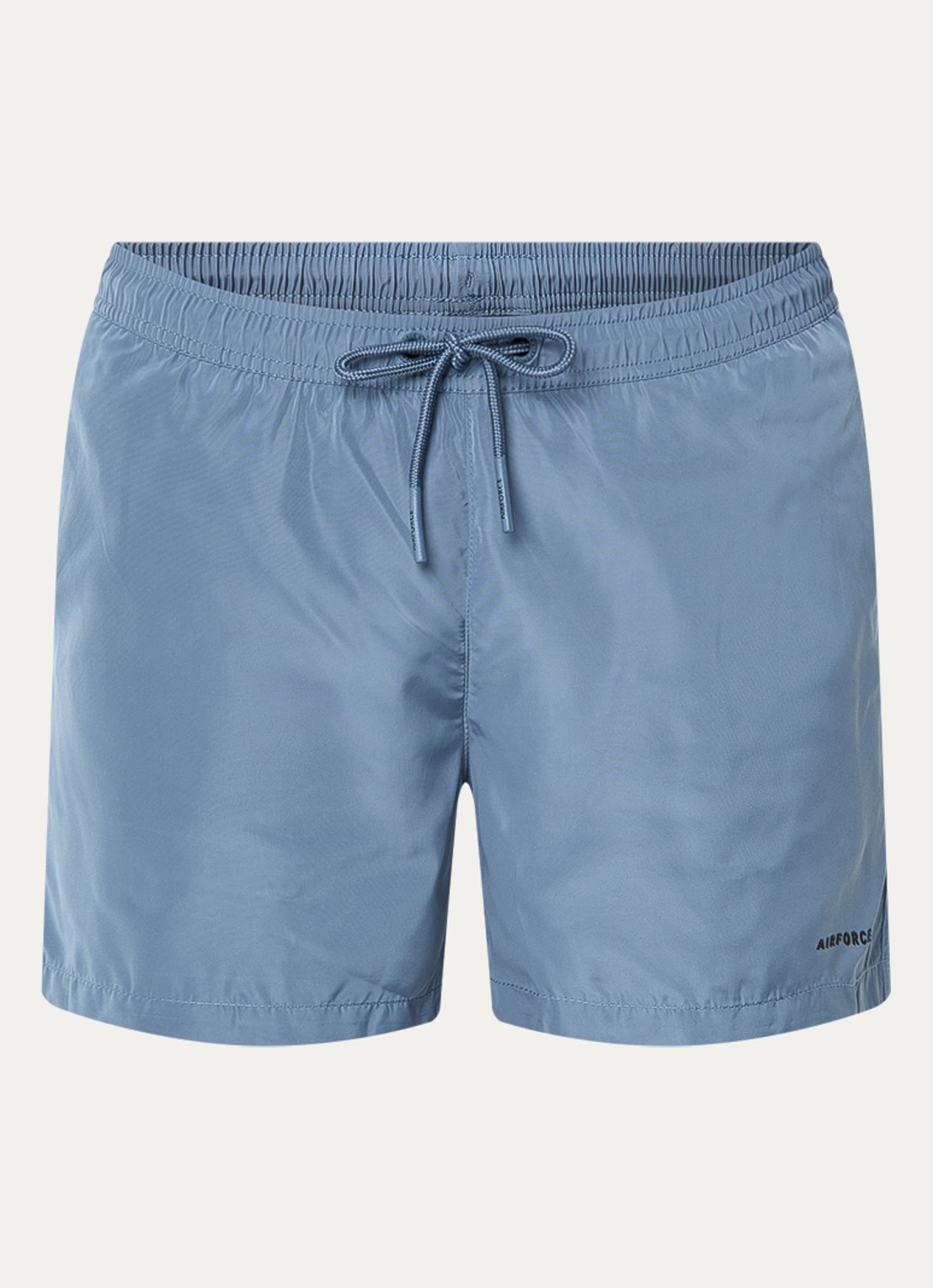 Airforce Zwemshorts met logo - voorkant 2 staalblauw