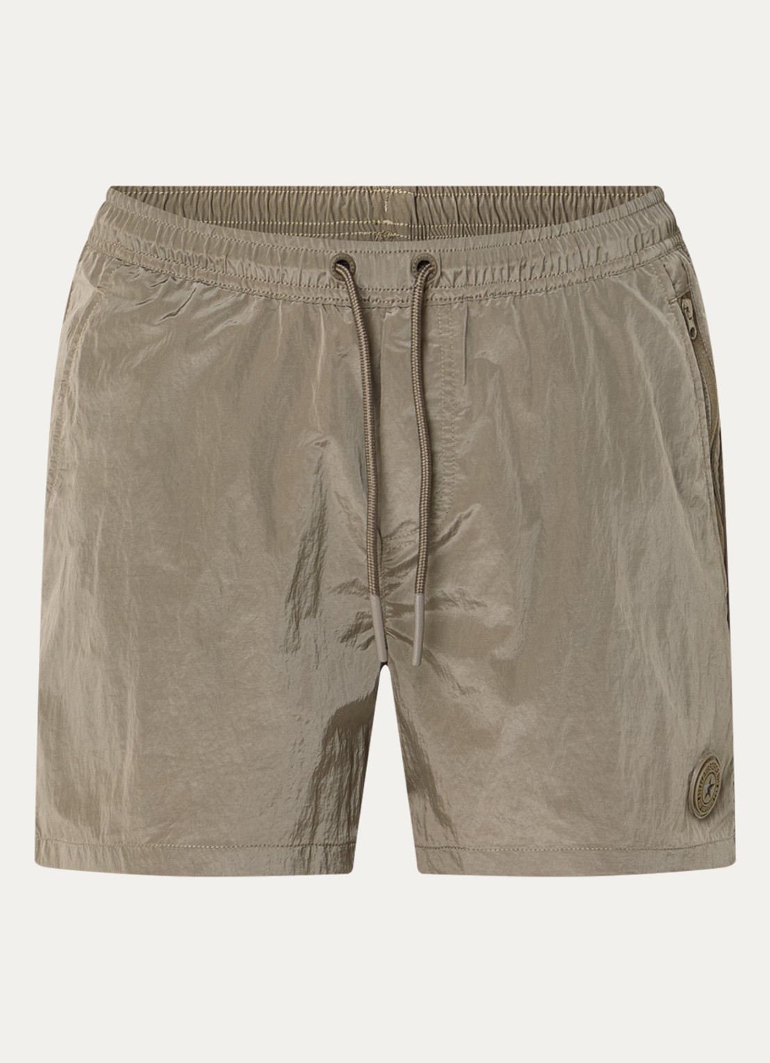 Airforce Zwemshorts met logo - voorkant 3 taupe