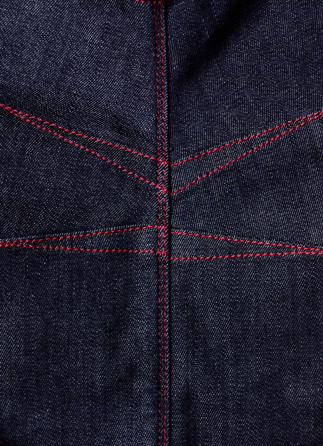 Alaïa Body van chambray met rugdecolleté  - detail 5 indigo