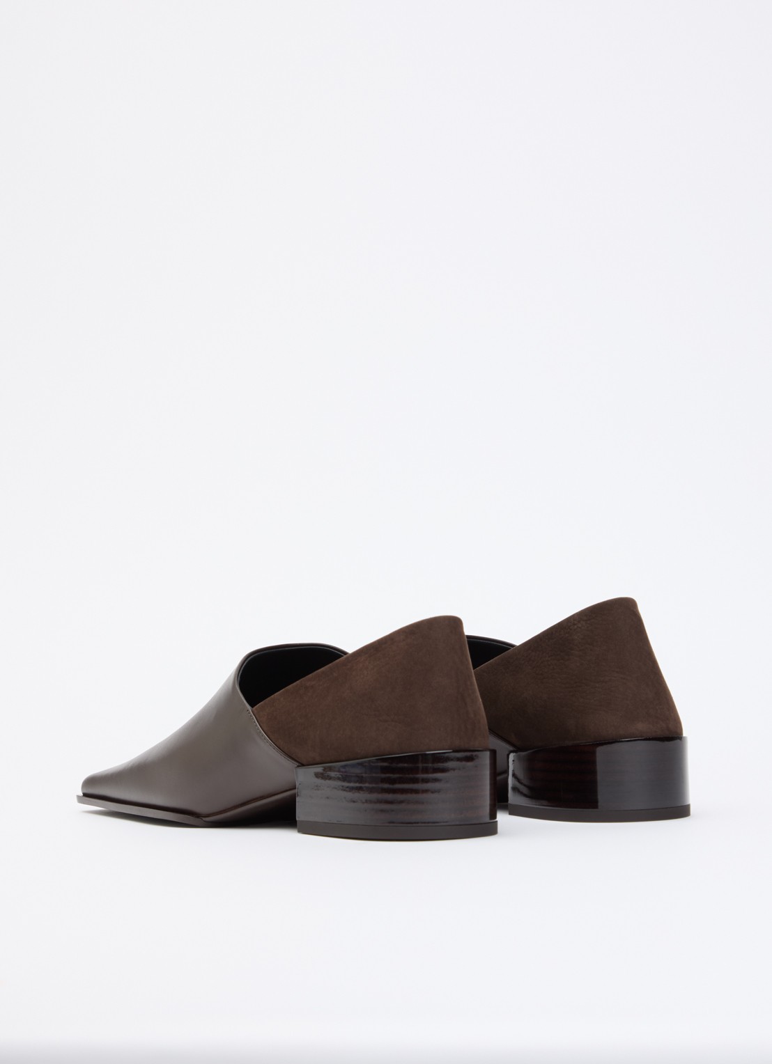 Alaïa Loafer van kalfsleer - achterkant donkerbruin
