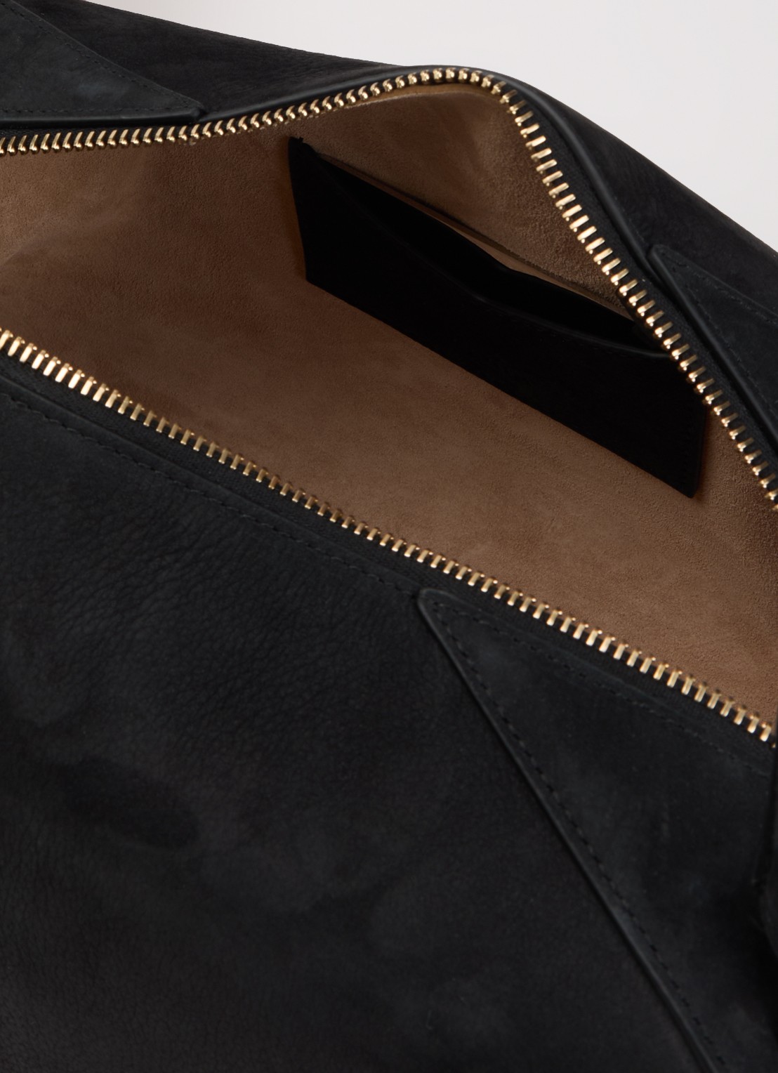 Alaïa Medium Bowling schoudertas van leer - detail zwart