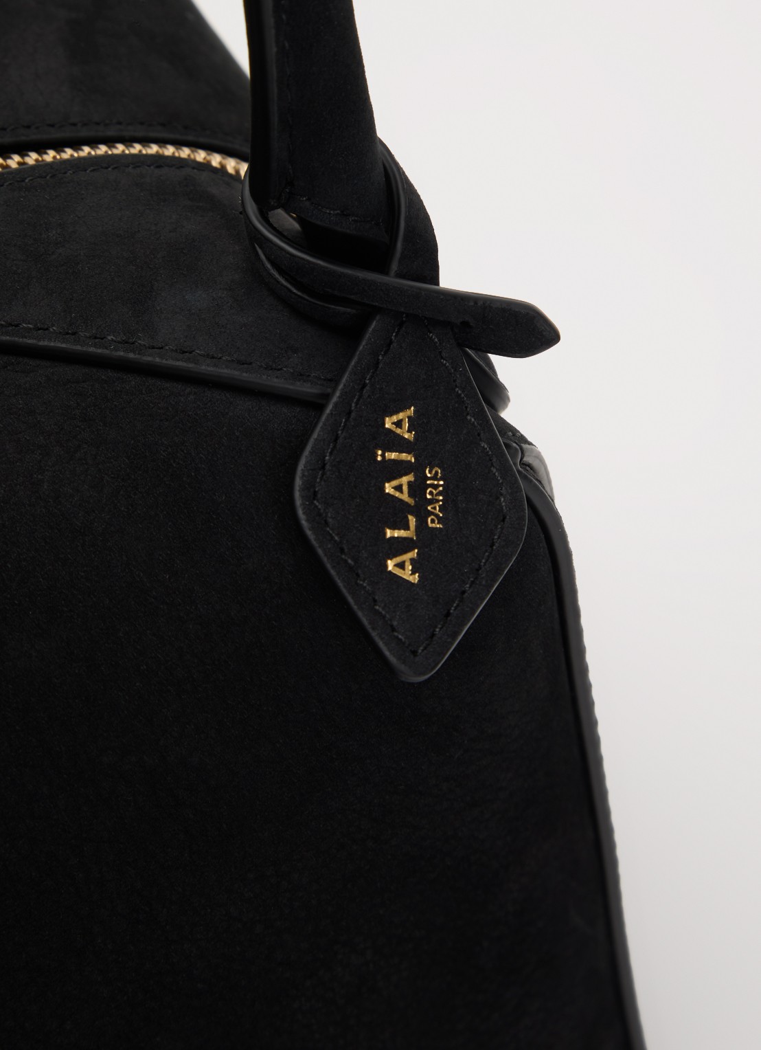 Alaïa Medium Bowling schoudertas van leer - detail 3 zwart