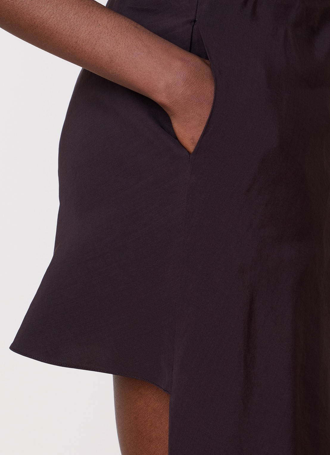Alaïa Minirok met asymmetrische zoom - detail 5 donkerbruin