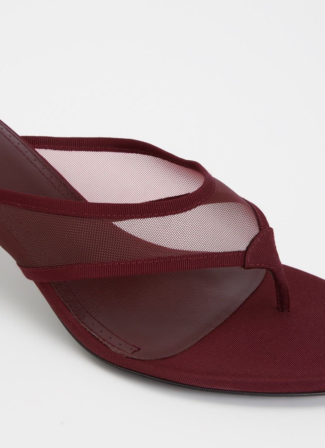 Alaïa Muiltje van mesh - detail 6 bordeauxrood