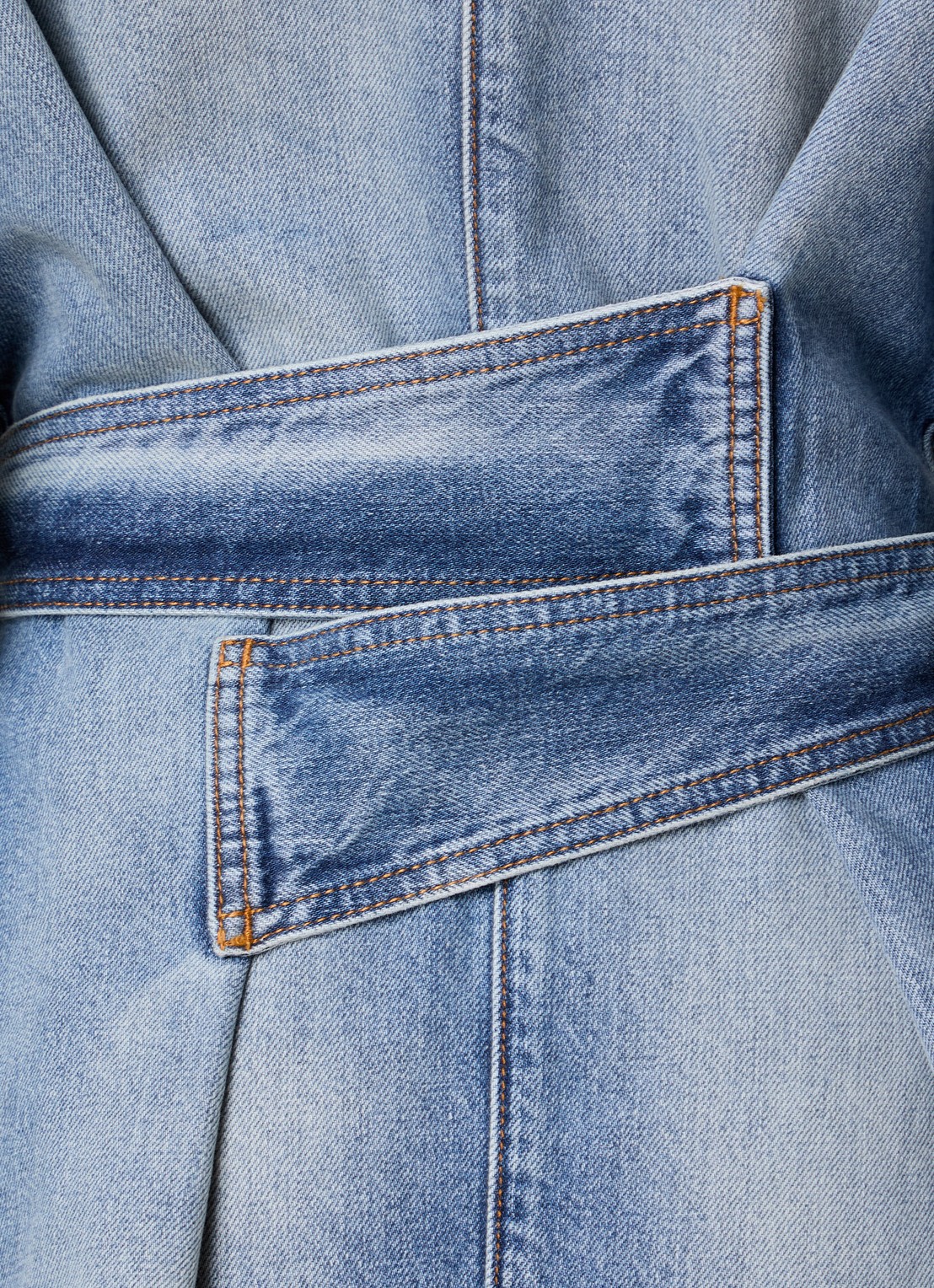 Alaïa Straight fit jumpsuit van denim - detail 2 indigo