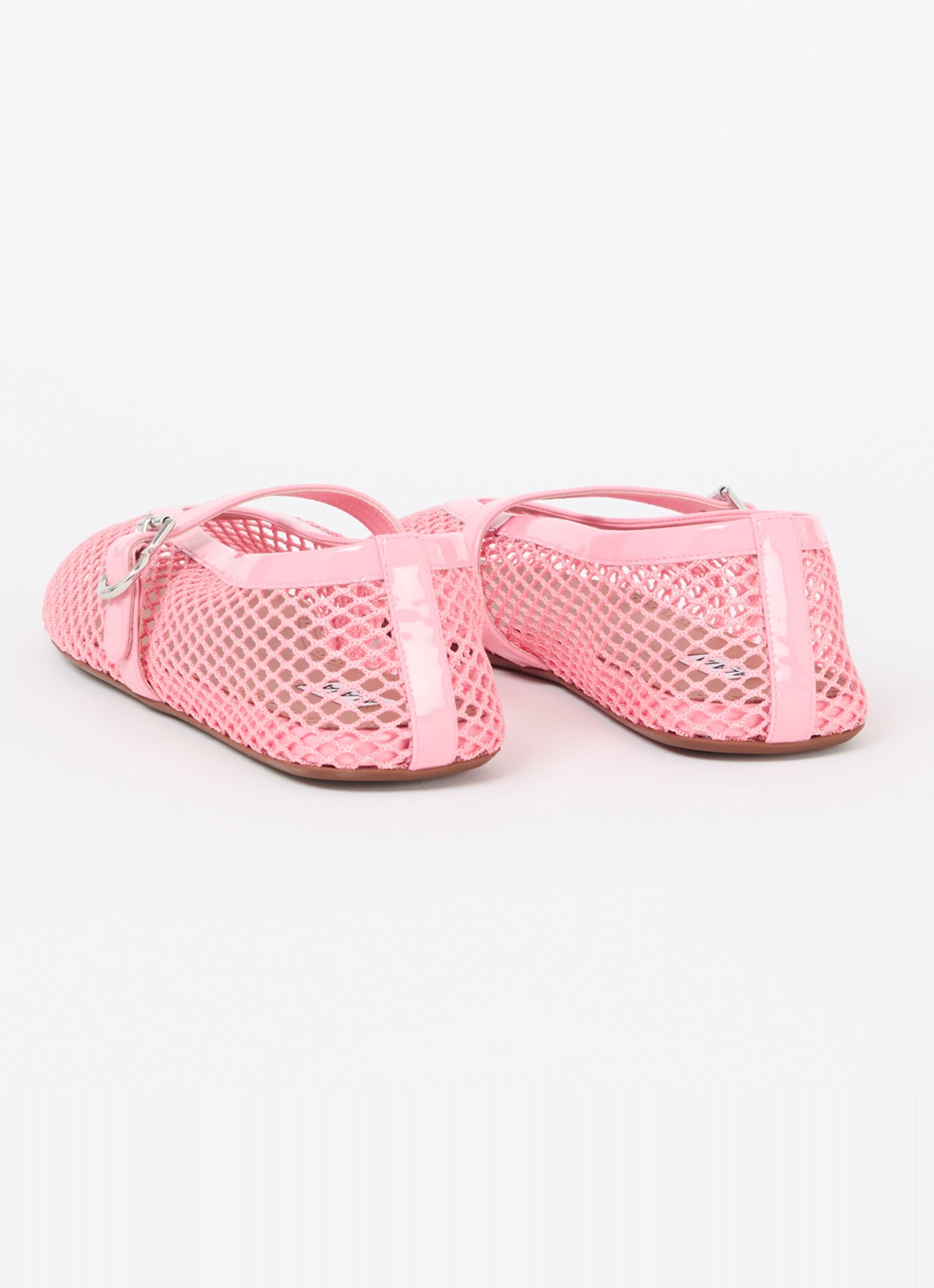 Alaïa Vienna ballerina van lamsleer - achterkant 2 roze