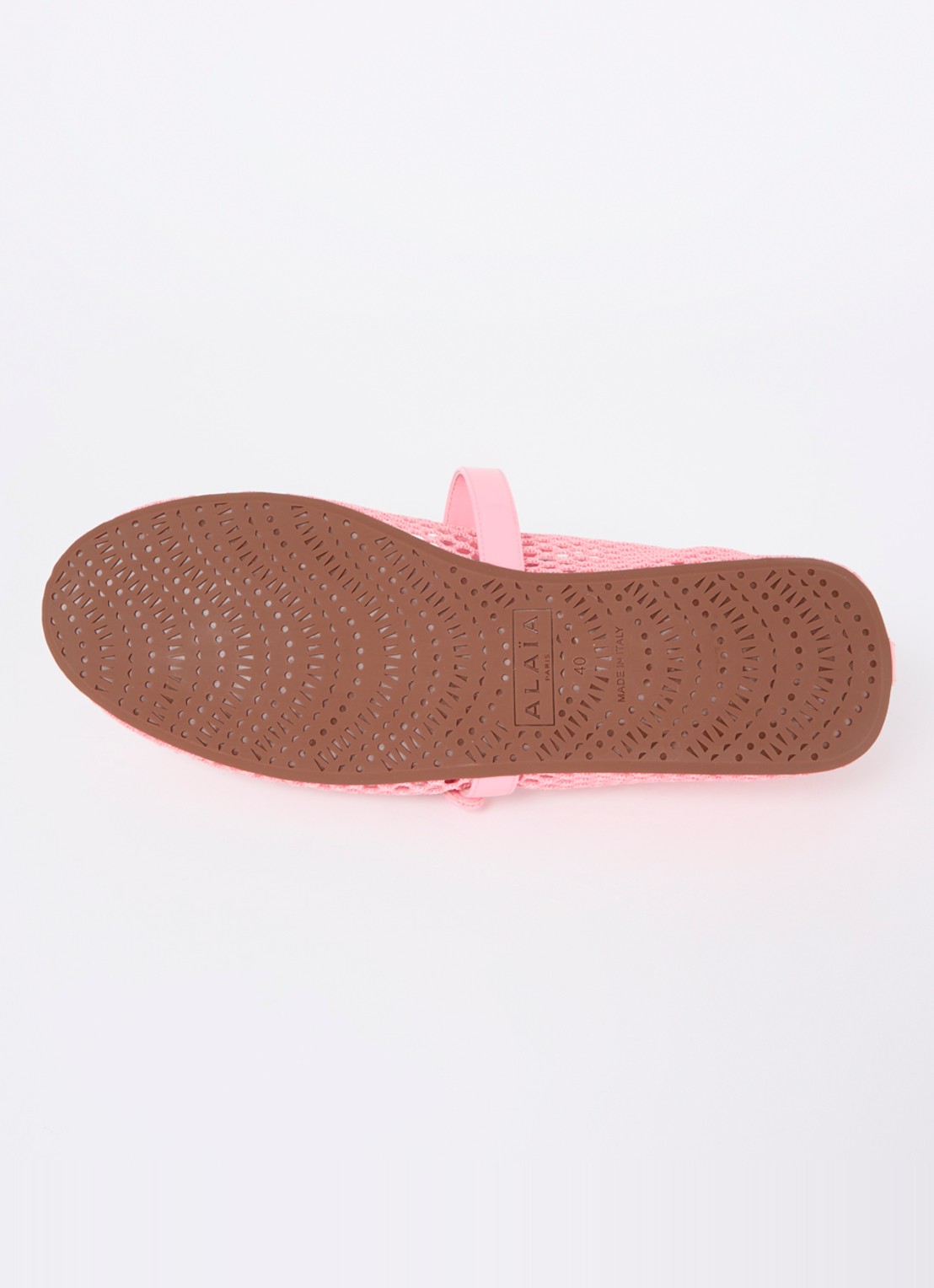 Alaïa Vienna ballerina van lamsleer - detail 5 roze