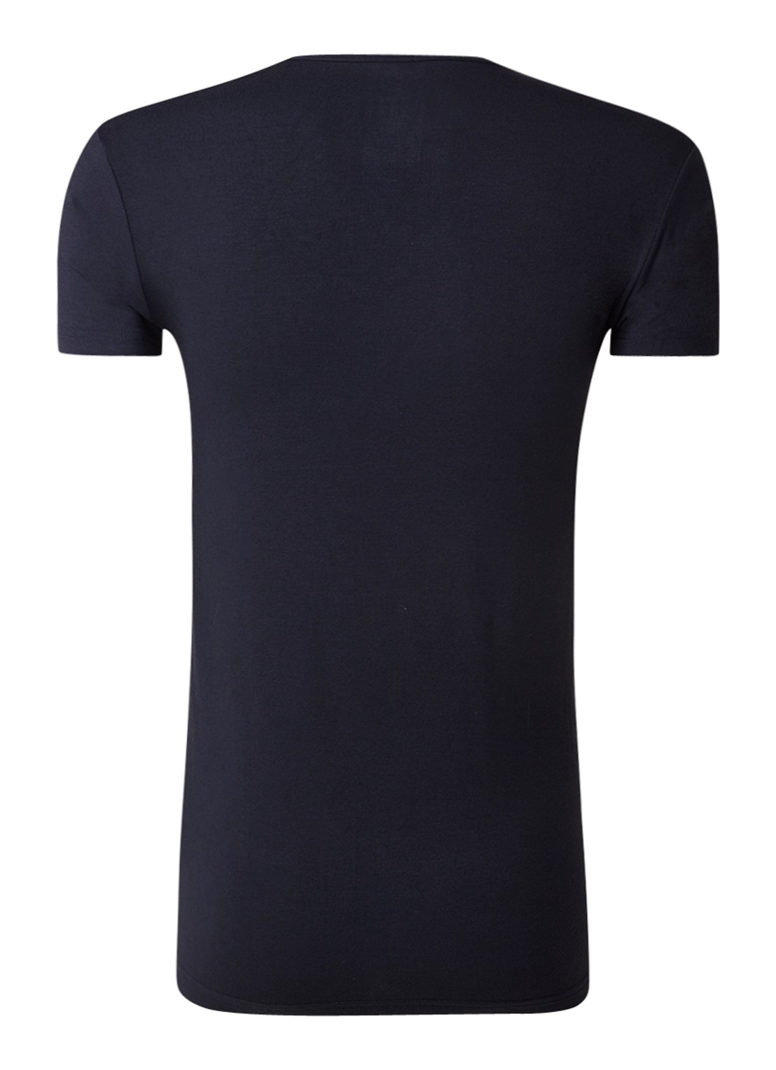 Alan Red Bilbao T-shirt van bamboo met ronde hals - achterkant donkerblauw