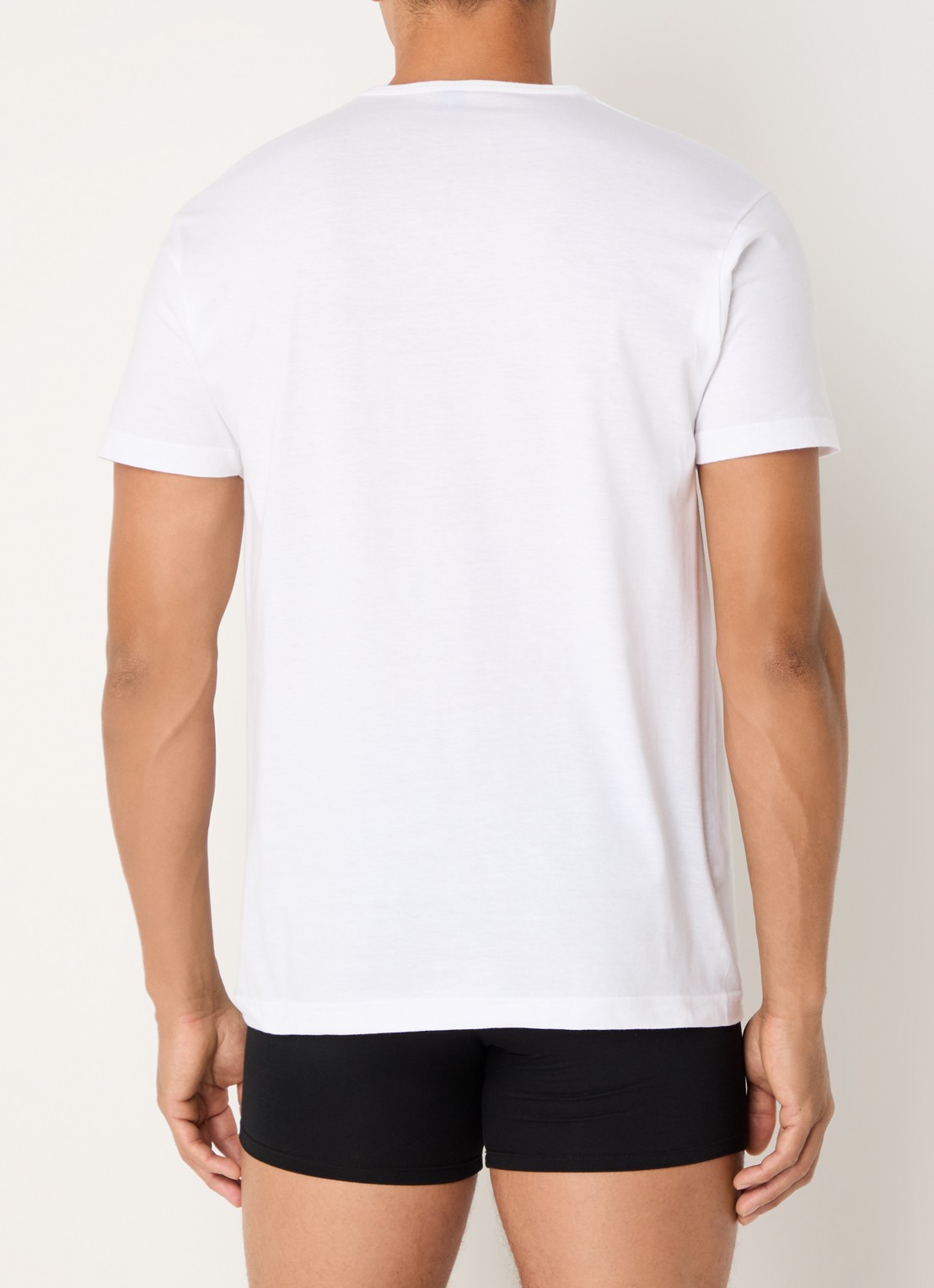 Alan Red Derby T-shirt met ronde hals in 3-pack - achterkant wit