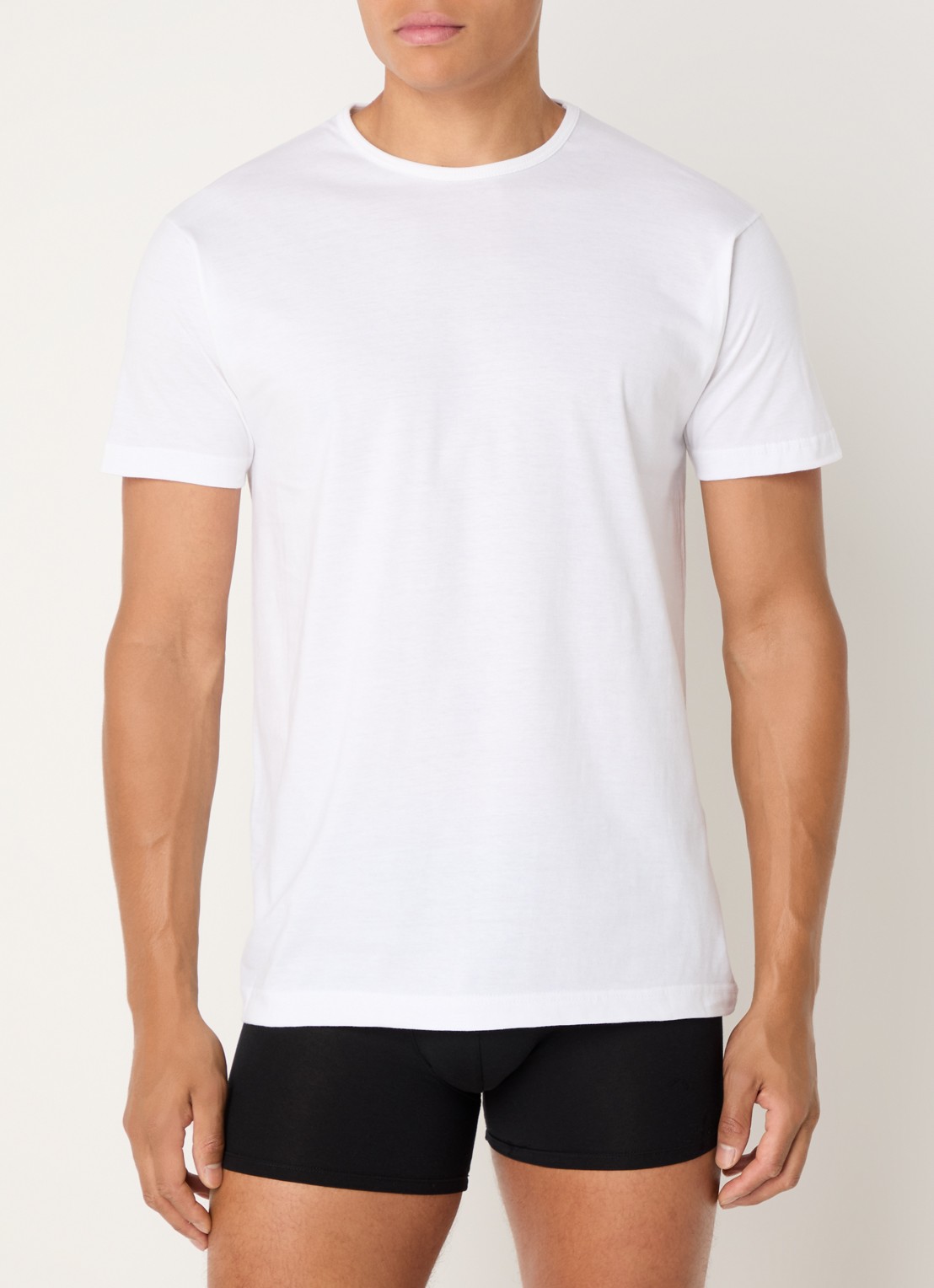 Alan Red Derby T-shirt met ronde hals in 3-pack - detail 2 wit
