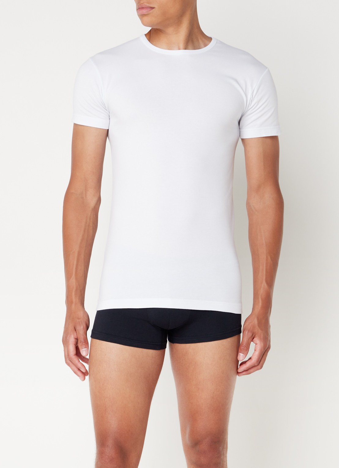 Alan Red Ottawa body fit T-shirt met ronde hals in 2-pack - detail 2 wit