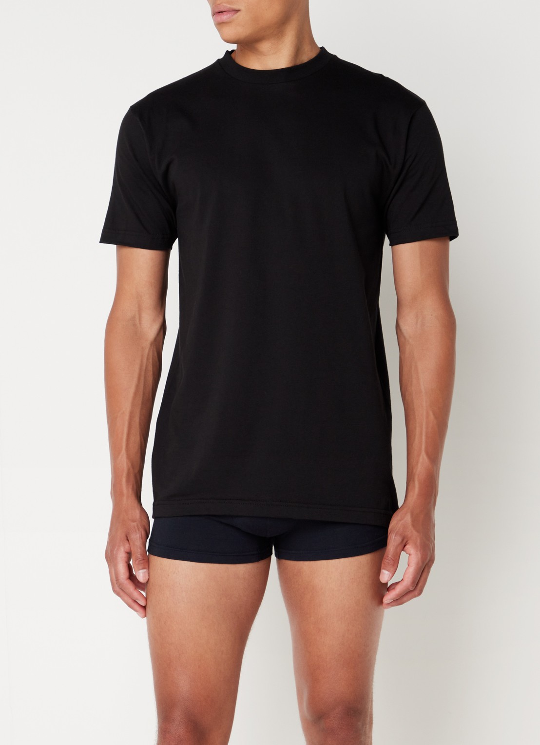 Alan Red Virgina T-shirt met ronde hals in 2-pack - voorkant 4 zwart