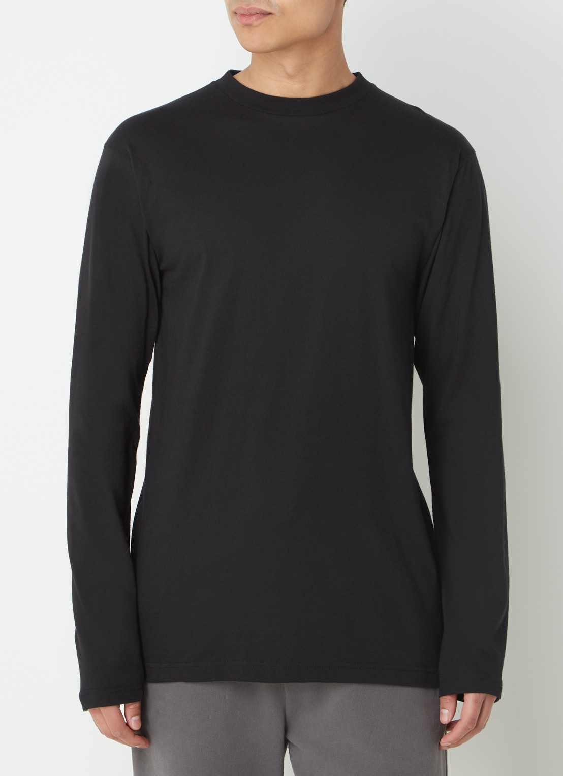 Alan Red Virginia longsleeve met ronde hals in 2-pack - detail 2 zwart