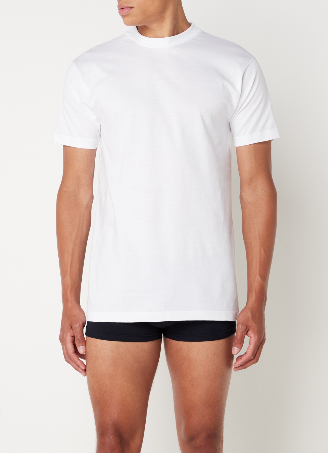 Alan Red Virginia T-shirt met ronde hals in 2-pack - detail 3 wit