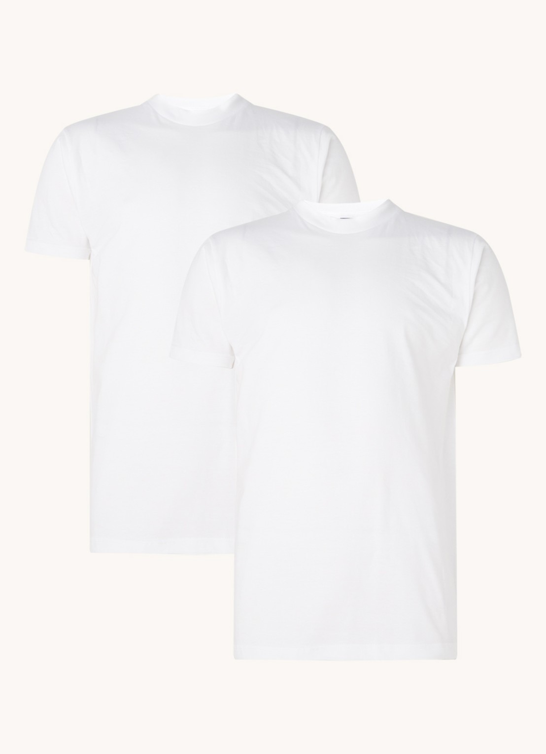 Alan Red Virginia T-shirt met ronde hals in 2-pack - voorkant wit