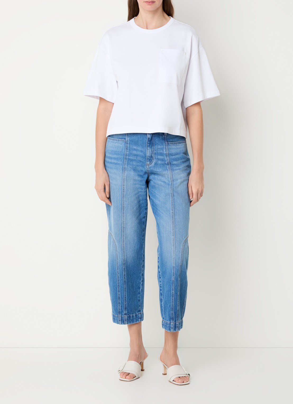 alchemist Ashley T-shirt met borstzak - voorkant 4 wit