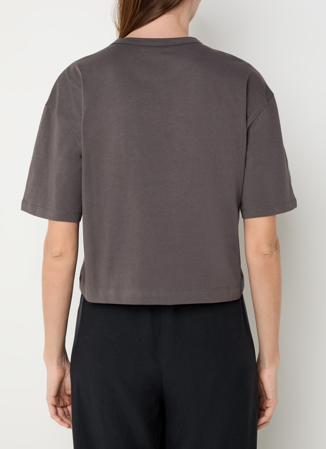 alchemist Ashley T-shirt met borstzak - achterkant antraciet