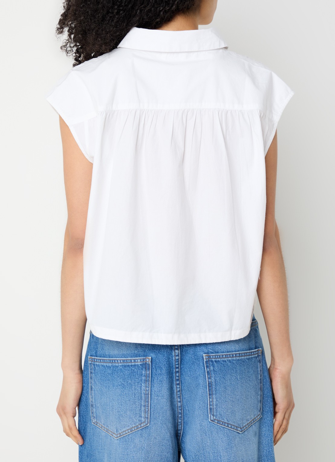 alchemist Flora blouse met kraag - achterkant 4 wit