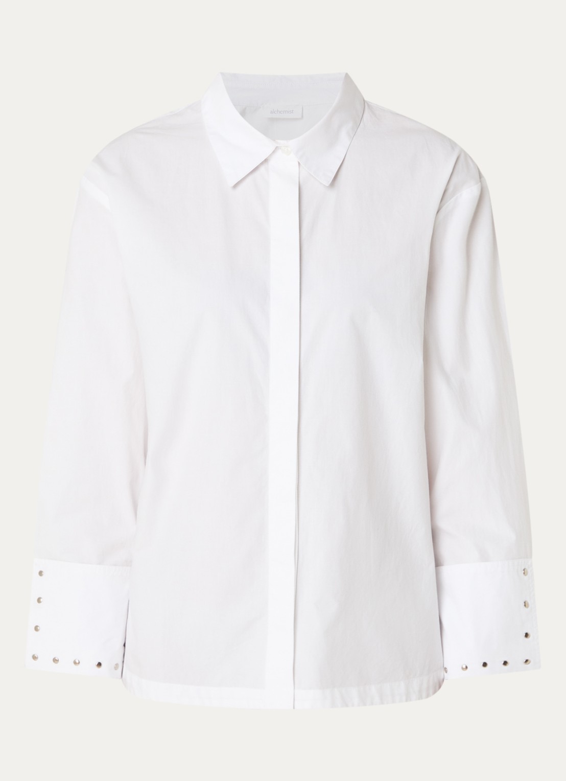 alchemist Isabel blouse met studs - voorkant wit