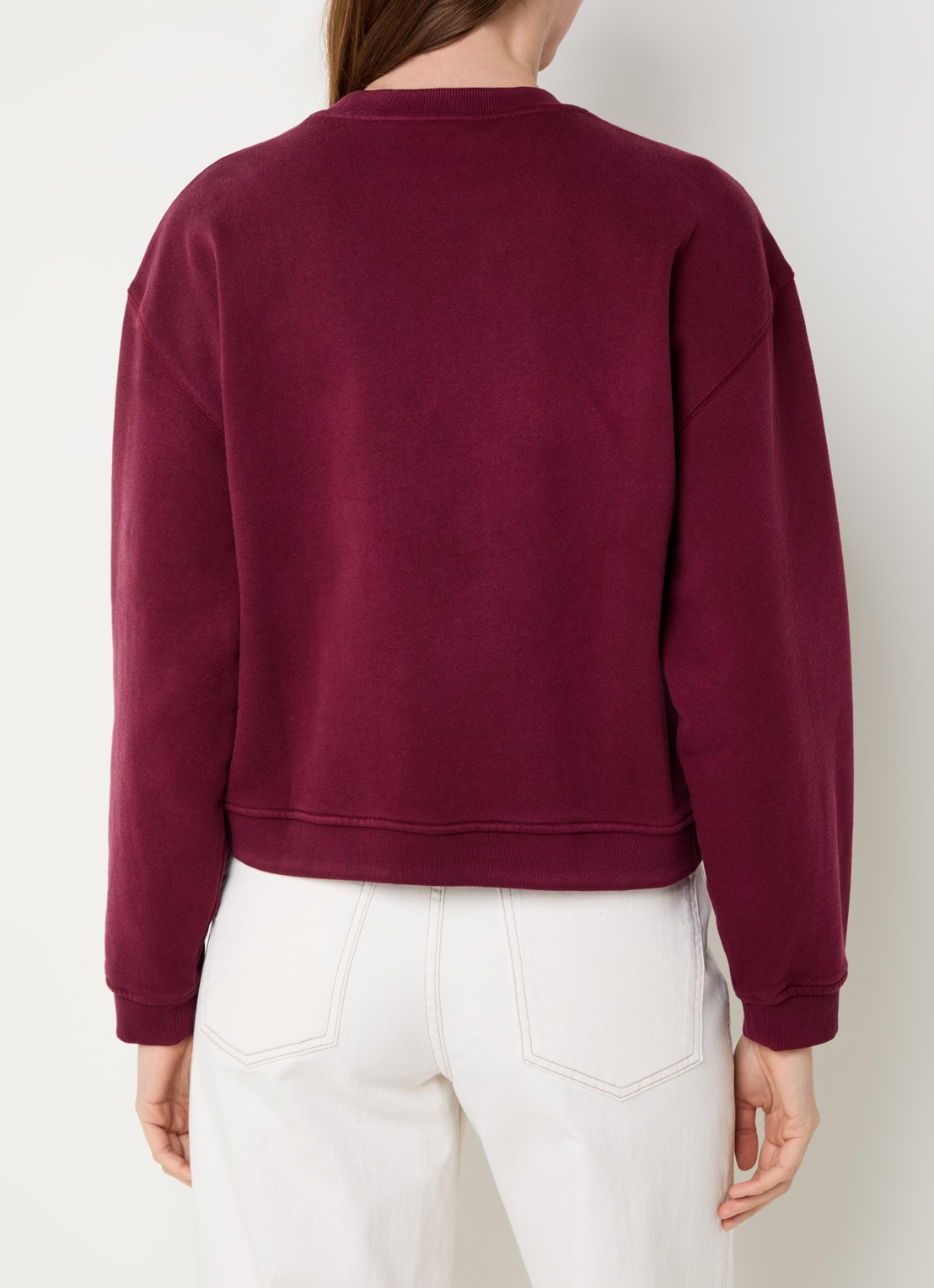 alchemist Isla sweater met print - achterkant bordeauxrood